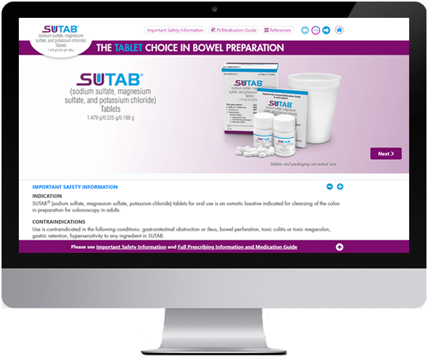 SUTAB® (sodium sulfate, magnesium sulfate, and potassium chloride